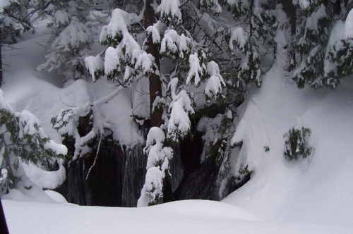 Waterfall just past the West Branch bridge